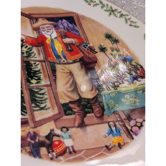 Lenox International Victorian Santa Christmas Ltd Ed Plate Collection Chile 2004 - Picture 12 of 12